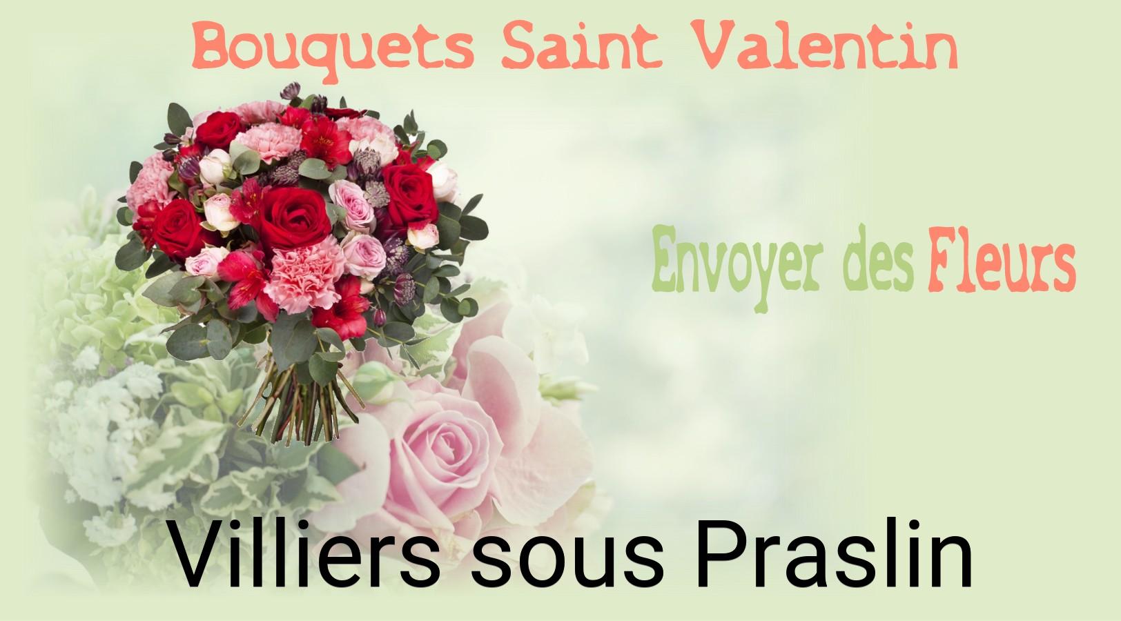 Roses de Saint-Valentin livrées à Villiers-sous-Praslin